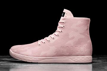 Men's Nobull High-Top Rose Camo Trainers Rose | SG X2476Y